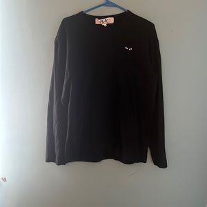 COMME des GARCONS black long sleeve in a XL